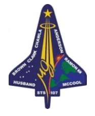 Lo stemma della missione della STS 107. (CNN – NASA) Lo stemma della missione della STS 107. (CNN – NASA)