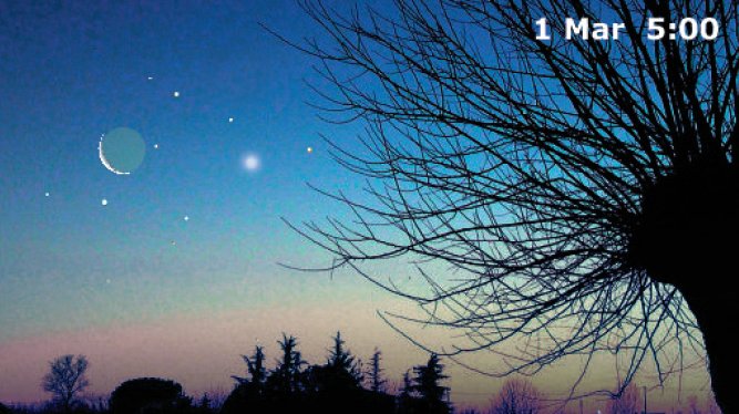 congiunzione luna venere
