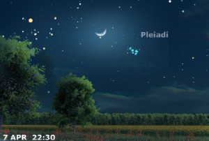 La Luna occulta le Pleiadi La Luna occulta le Pleiadi