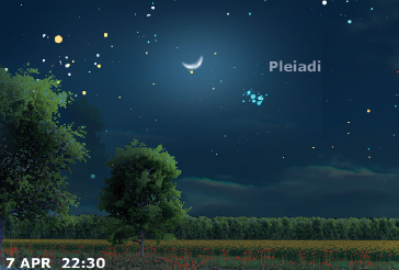 La Luna occulta le Pleiadi