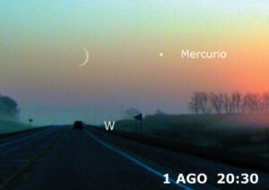 Congiunzione Luna Mercurio
