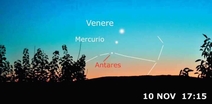 congiunzione Venere Mercurio