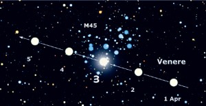 Congiunzione Venere - Pleiadi