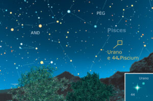 Congiunzione Urano e 44 Piscium Congiunzione Urano e 44 Piscium