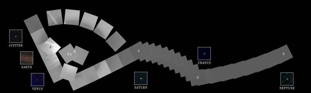mosaico sistema solare Voyager 1