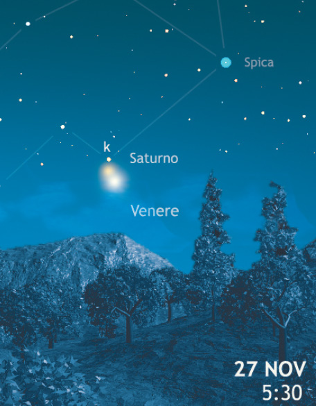 Congiunzione Venere Saturno