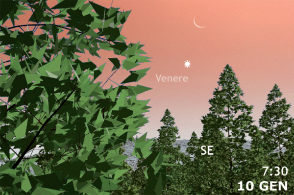 Congiunzione Luna Venere