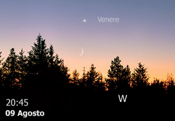 Congiunzione Luna Venere
