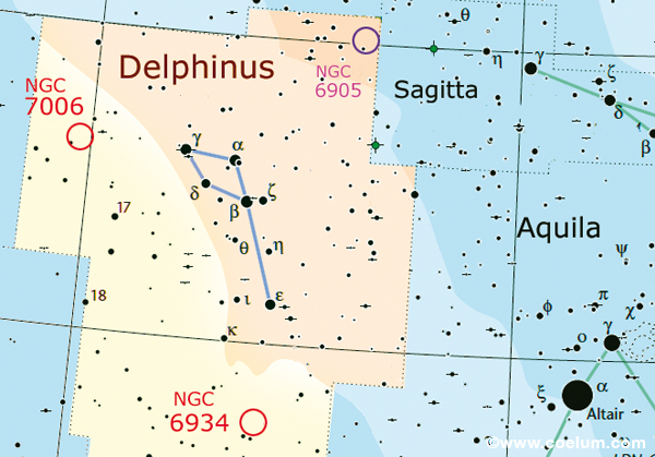 nel cielo cartina delfino