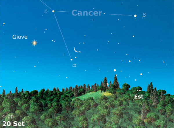 Congiunzione Luna Giove