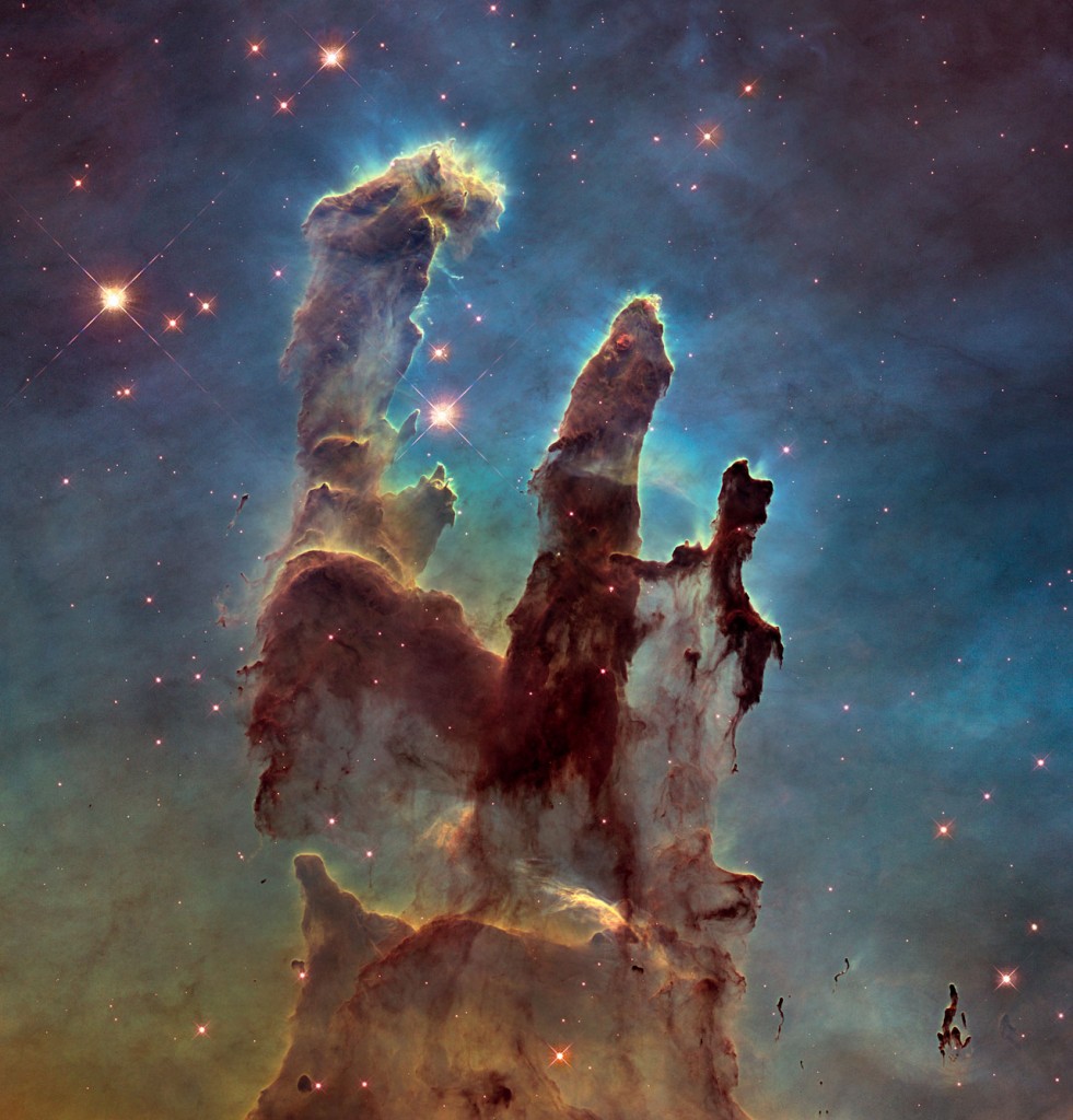 New view of the Pillars of Creation â visible
