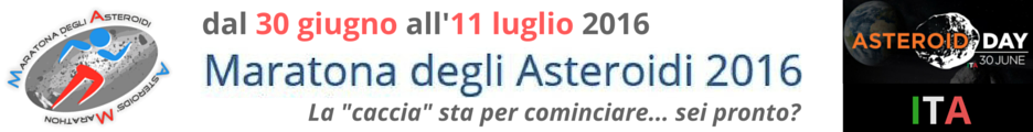Maratona asteroidi 2016