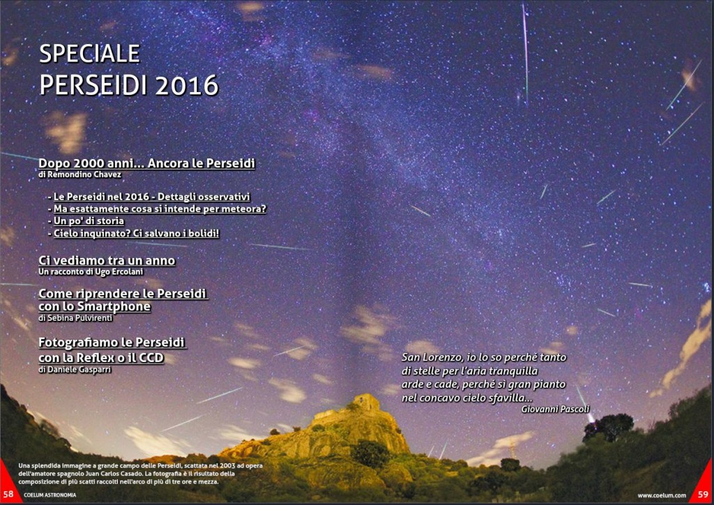 speciale perseidi 2016