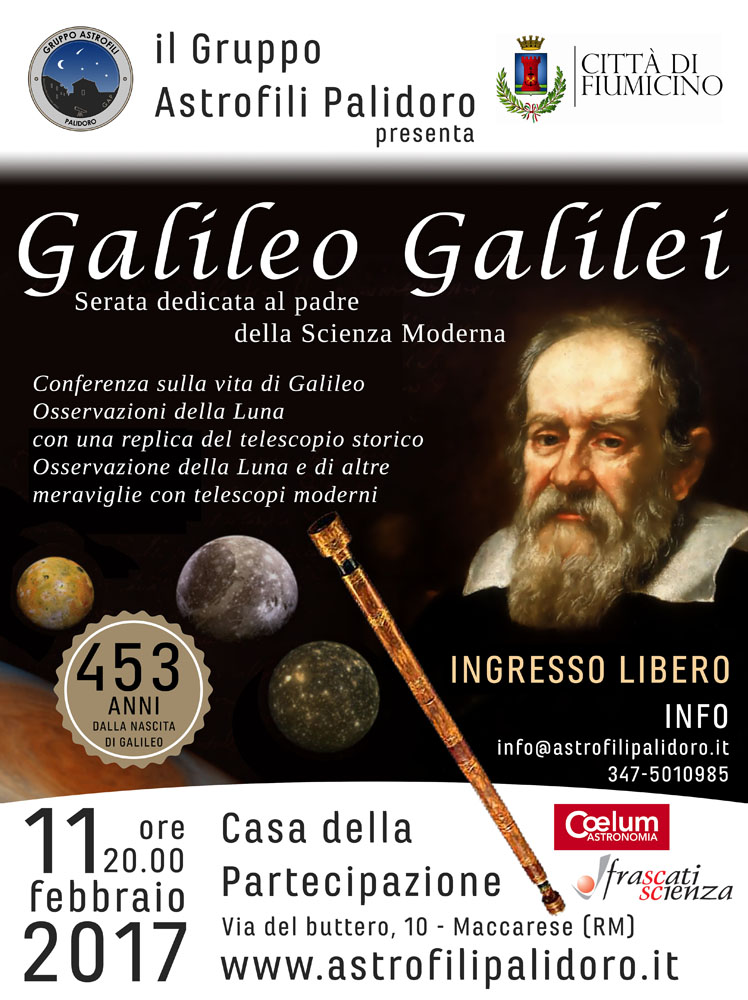Serata dedicata al padre della Scienza Moderna Galileo Galilei