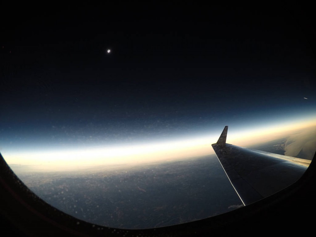 2017 Total Solar Eclipse Eclissi di Sole 2017 ripresa dal GIII della NASA