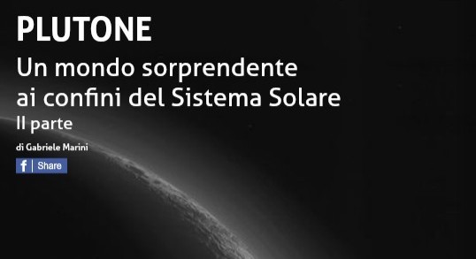 Plutone New Horizon ultime scoperte coelum 206