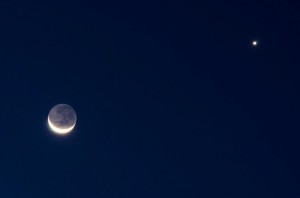 Luna luce cinerea e Venere Giorgia Hofer