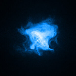 A supernova remnant and pulsar located 6000 light years from Earth in the constellation of Taurus.
