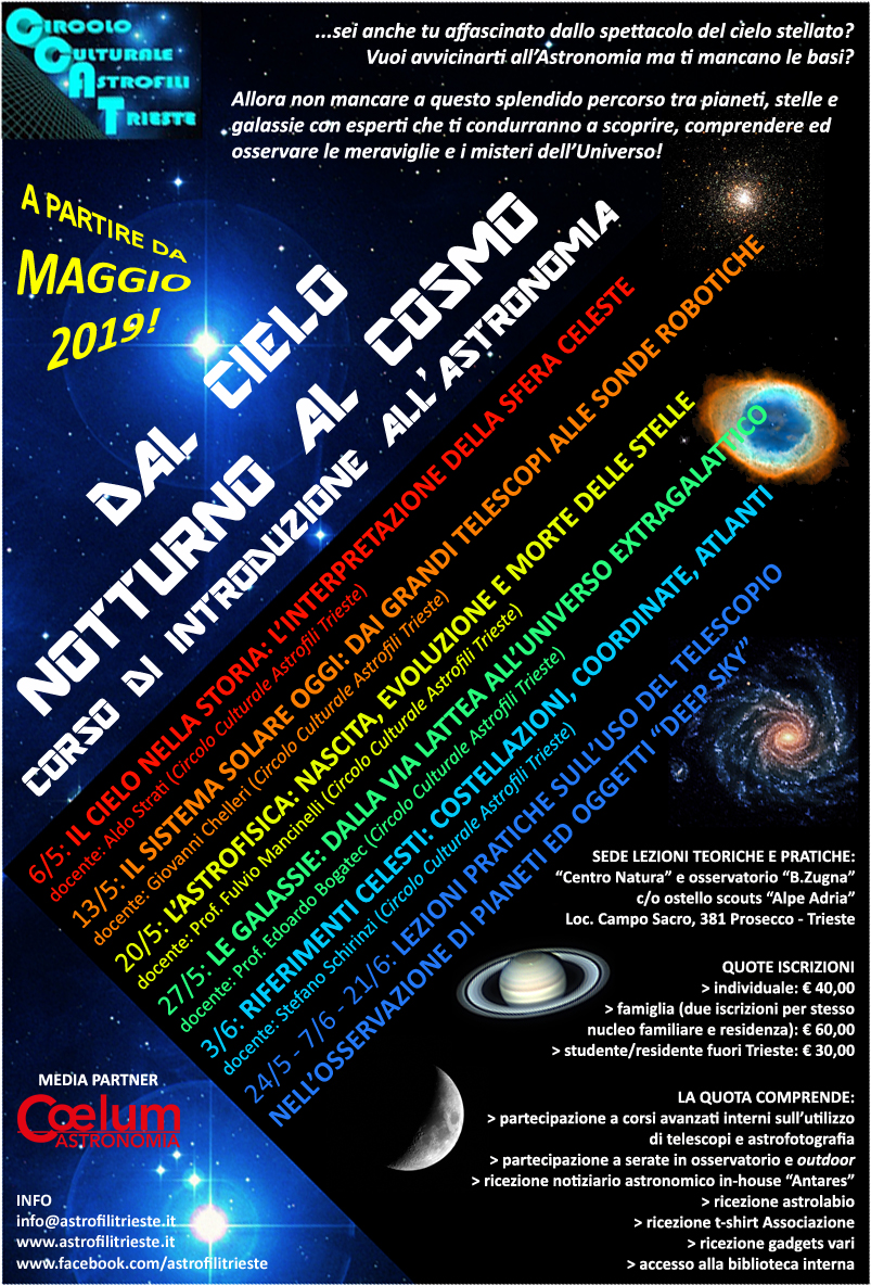 CCAT_Corso di introduzione astronomia 2019