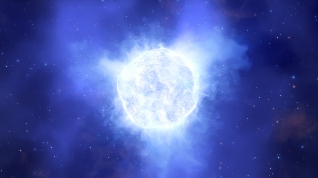 Artistâs impression of the disappearing star