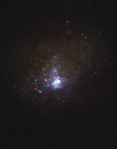 Hubble image of the Kinman Dwarf galaxy