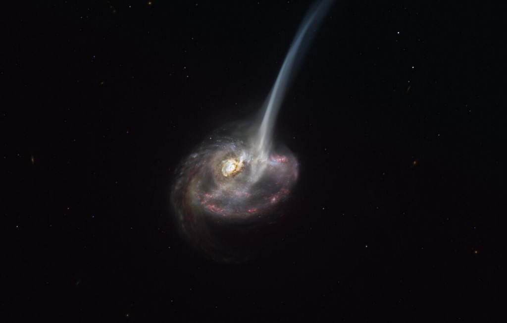 Artistâs representation of the ID2299 galaxy