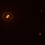 Image of the most massive planet-hosting star pair observed to d