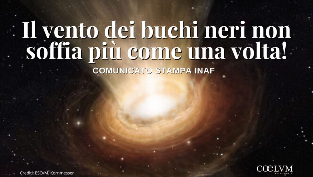 Il vento dei buchi neri non soffia più come una volta!