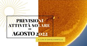 Previsioni attività solare – Agosto 2022
