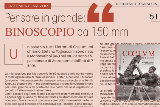 Binoscopio da 150 mm – Copertina