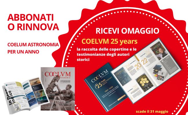 Promo Annuale omaggio COELUM 25 anni