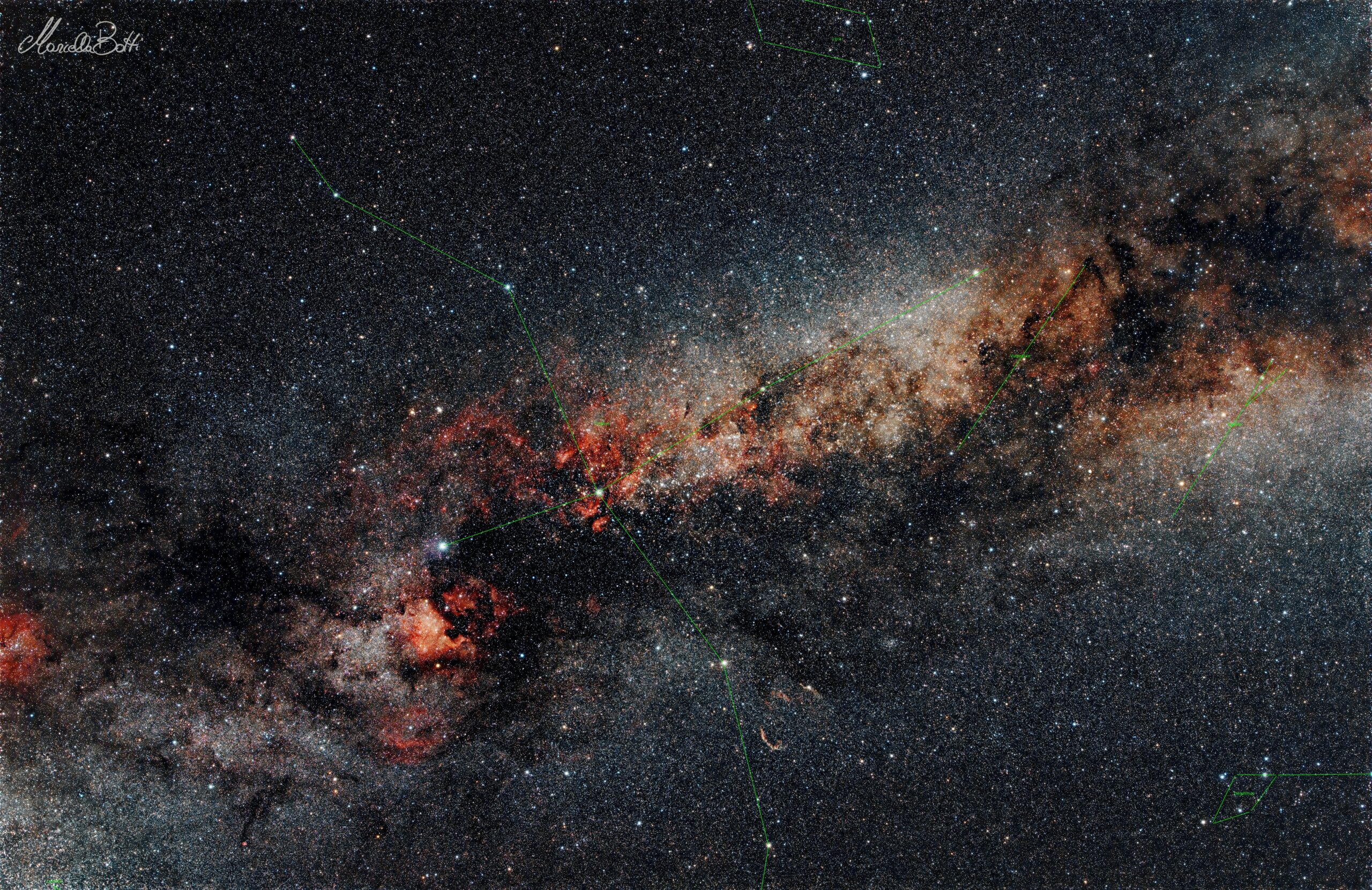 Via Lattea nella Costellazione del Cigno