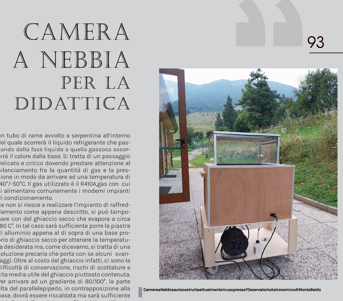 Camera a Nebbia per la Didattica