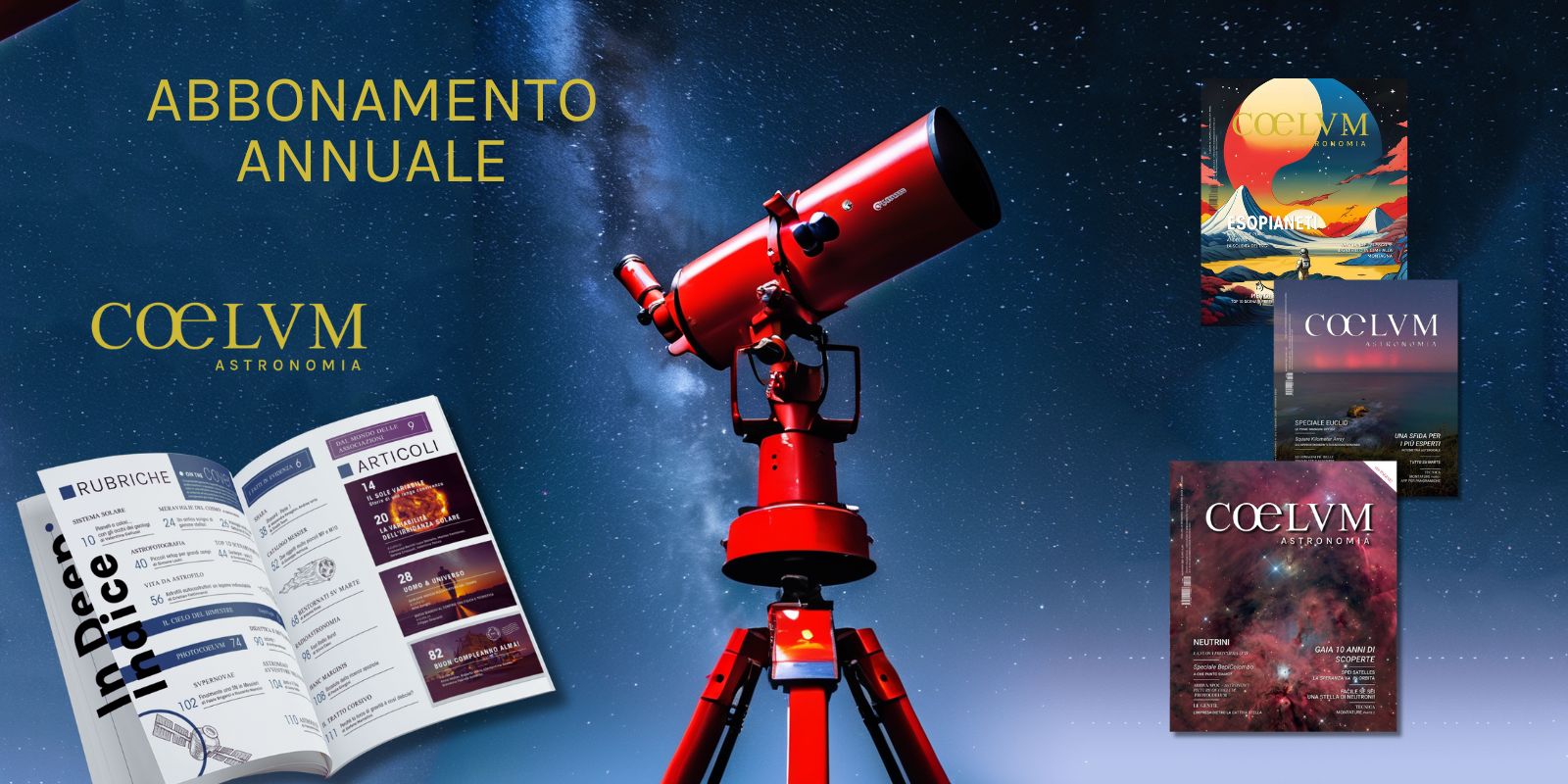Abbonamento Annuale Coelum Astronomia riservato agenzie (n°6 numeri)