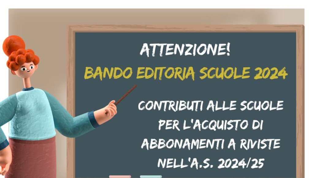 Bando Scuole Editoria 2024