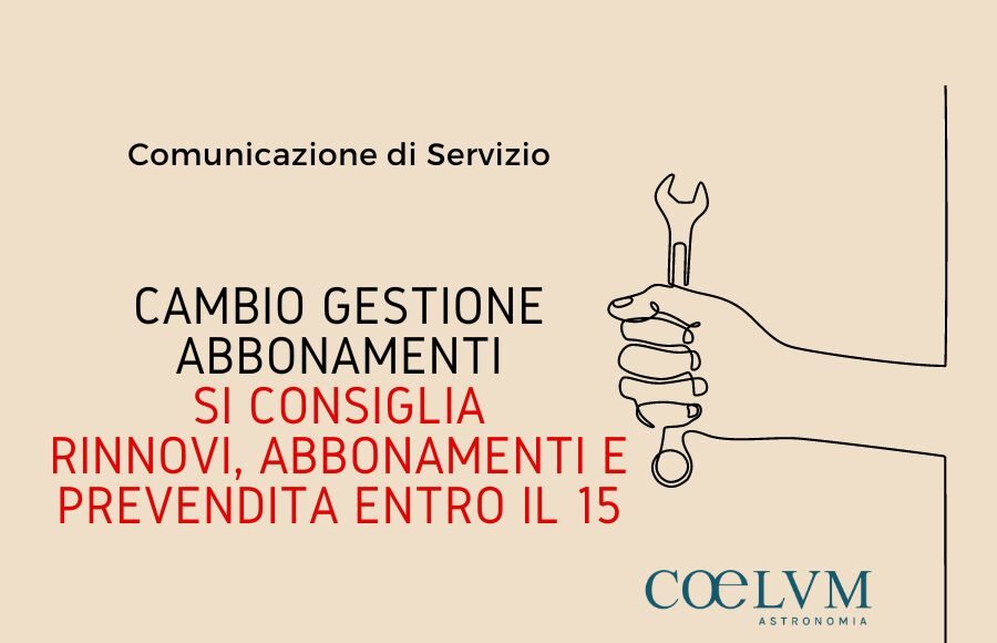 comunicazione di servizio avviso