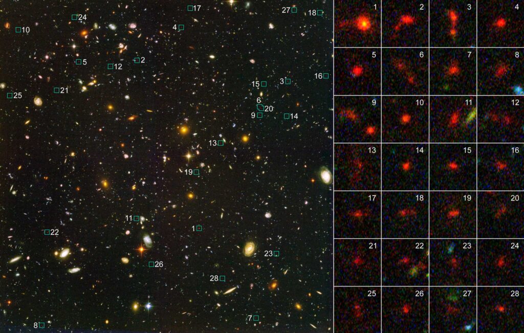l’Hubble Ultra Deep Field - Prime Galassie