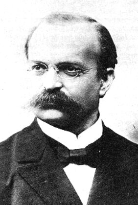 Primo piano dell’astronomo tedesco Carl Ernst Albrecht Hartwig.