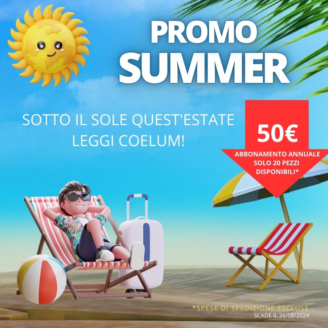 TORNA SUMMER PROMO: leggi COELVM sotto l'ombrellone LAMPO