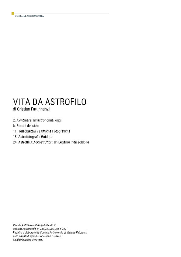 Vita da Astrofilo di Cristian Fattinnanzi - immagine 2