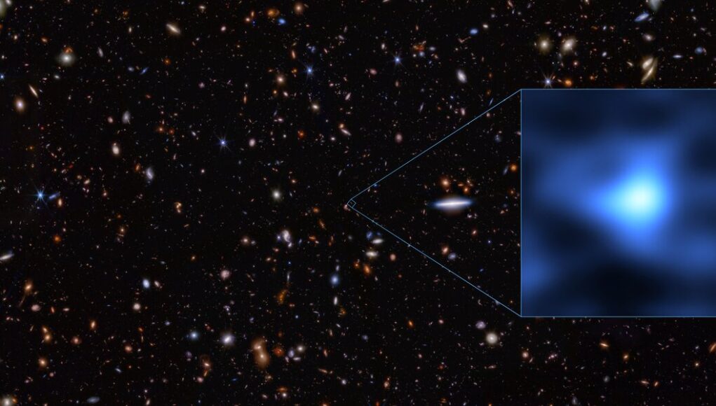 Furthest detection of oxygen in the early Universe