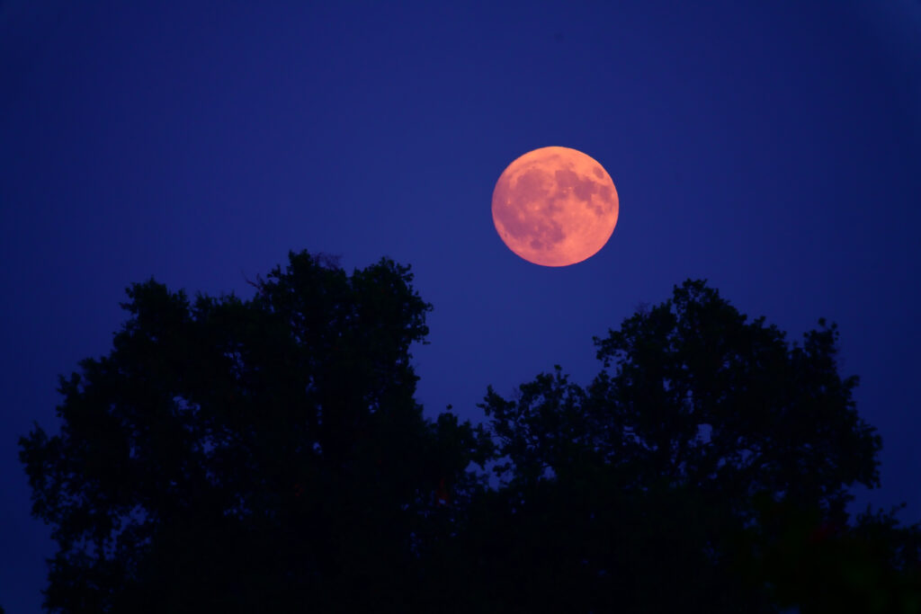 Luna piena rossa