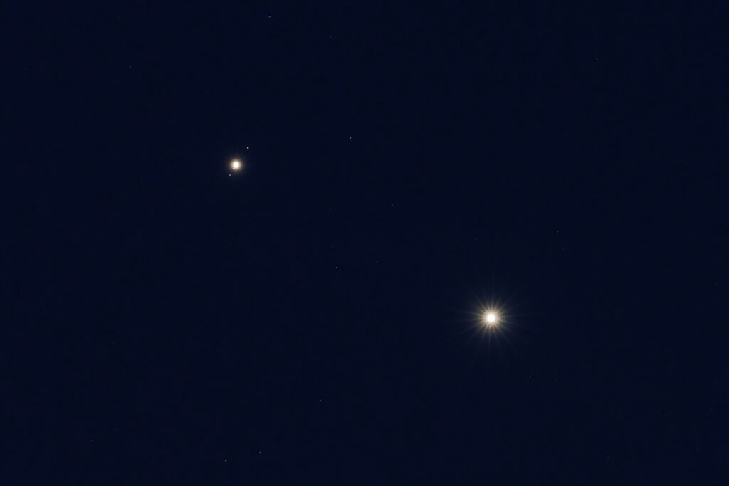 Congiunzione tra Giove e Venere