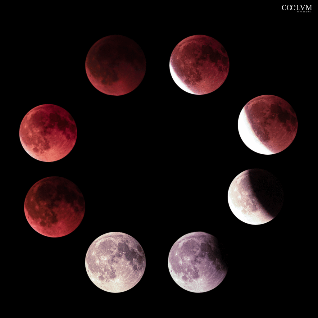 Tutte le fasi dell’Eclissi Totale di Luna
