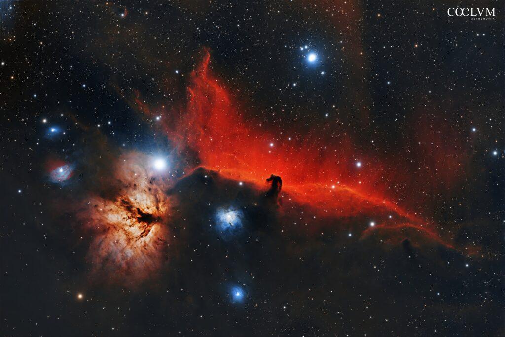 La Fiamma, la Testa di Cavallo e il respiro rosso di IC 434
