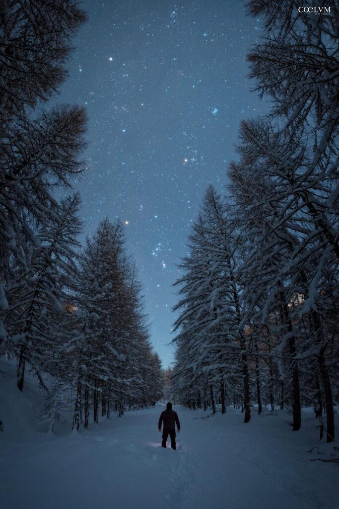 Contemplando il cielo invernale