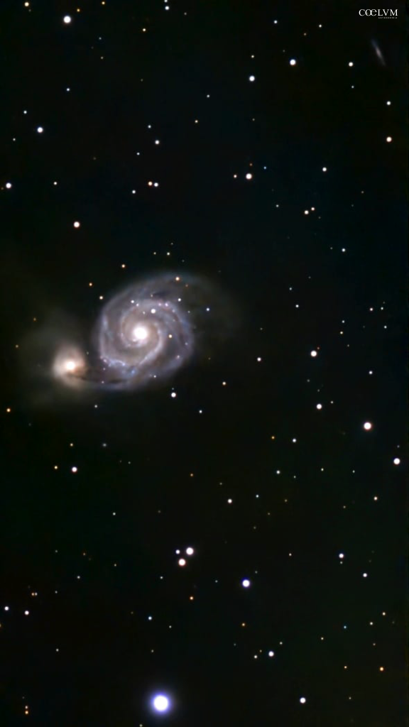 M 51 Galassia Vortice un abbraccio cosmico ad oltre 30 milioni di anni luce.