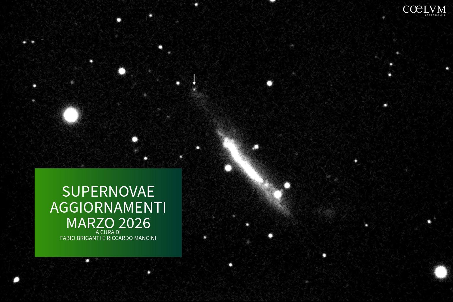 SUPERNOVAE aggiornamenti del mese – Marzo 2026
