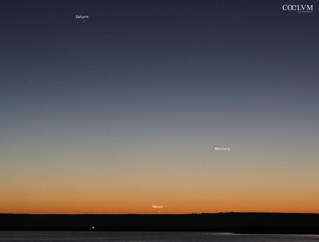 Congiunzione Venere Mercurio Saturno