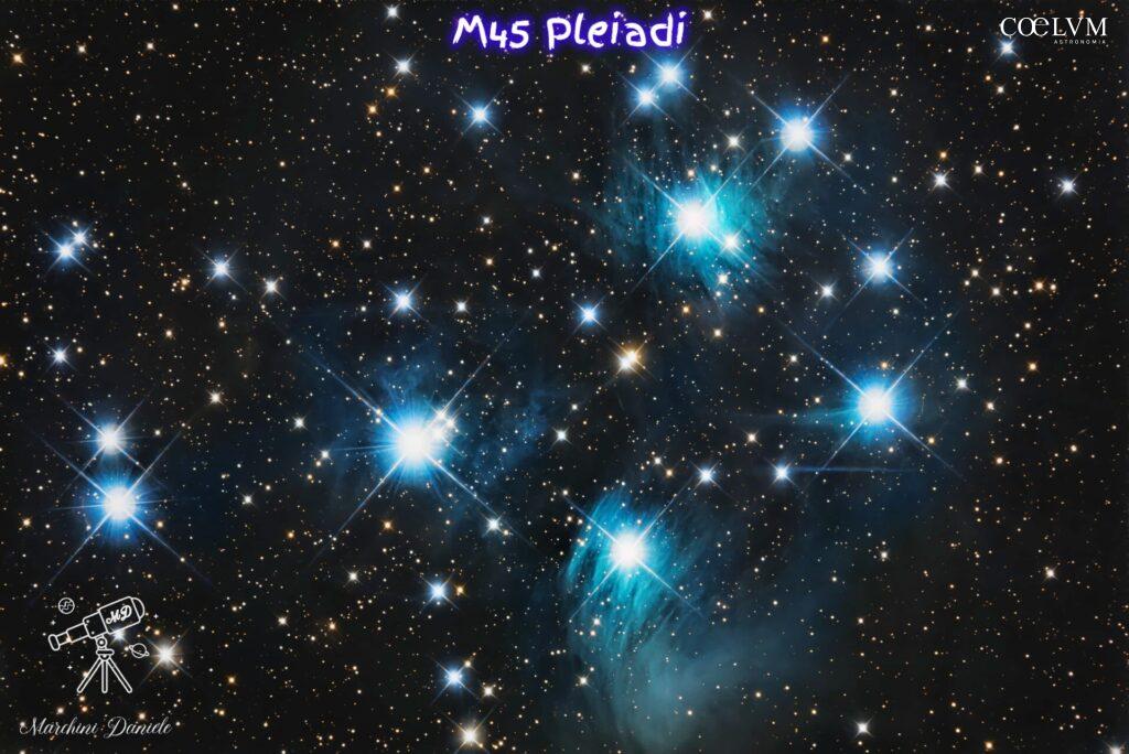 M45 – L’abbraccio azzurro delle Pleiadi